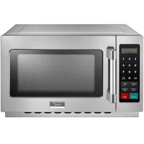 Midea 1434N1A 1.2 Cu. Ft. 1400W Push Button Commercial Microwave