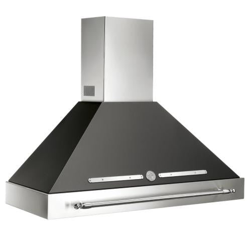 Bertazzoni K48HERX01 Heritage Series 48 Inch Wall Mount Chimney Range Hood with 600 CFM Internal Blower