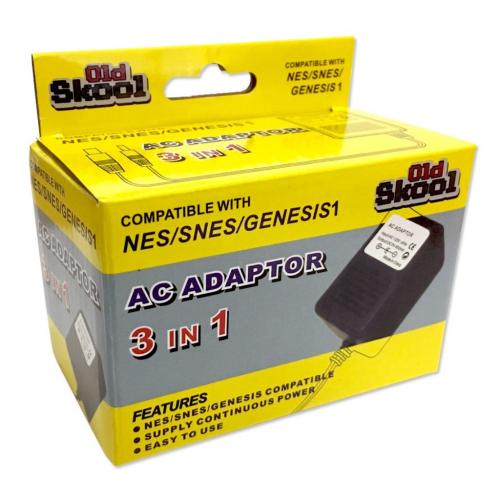 VIDEO GAMING Sega 3 In 1 Ac Adapter (Snes, - OS-2260