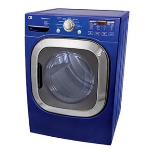 LG DLGX2802L 27 Inch Gas Dryer with 7.4 cu. ft. Capacity, 9 Drying Programs, SteamFresh/ SteamSanitary/ ReduceStatic/ EasyIron Fabric Care Settings, Drying Rack, LED Display and Electronic Controls: Riviera Blue