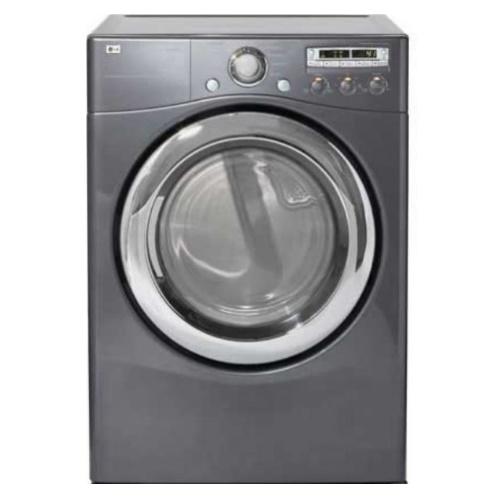 LG DLG5966G 27 Inch Gas Dryer with 7.3 cu. ft. Capacity, 9 Drying Programs, 5 Temperature Levels, 5 Drying Levels, Sensor Dry System and FlowSense Duct Clogging Indicator: Pearl Gray