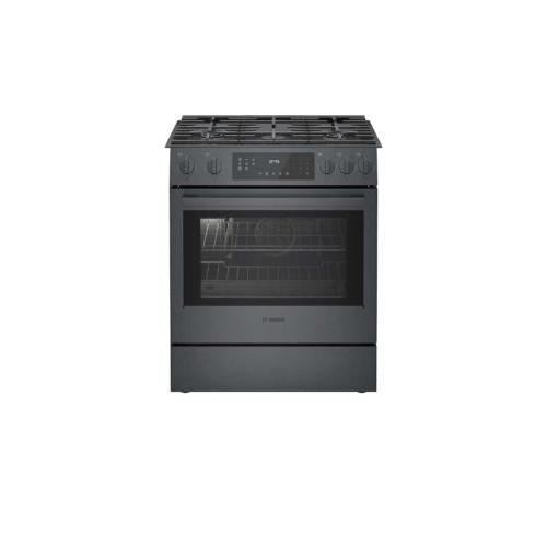 Bosch HGI8046UC/01 800 Series Gas Slide-In Range 30'' Black Stainless Steel