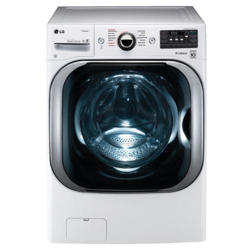 LG WM8100HWA 29 Inch Front Load Smart Washer with 5.2 Cu. Ft. Capacity, Dial-A-Cycle™, SenseClean™, LoDecibel™ Operation, SMARTTHINQ®, SmartDiagnosis™, 14 Wash Cycles, Steam, Sanitize, Speed Wash, Allergiene™, and ENERGY STAR®: White