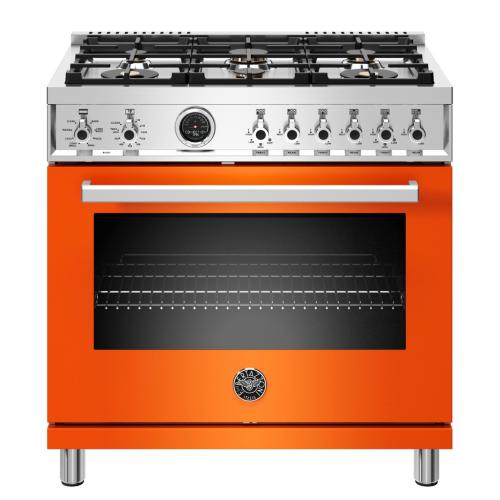 Bertazzoni PROF366GASART Professional Series 36 Inch Freestanding Gas Range with 6 Sealed Burners