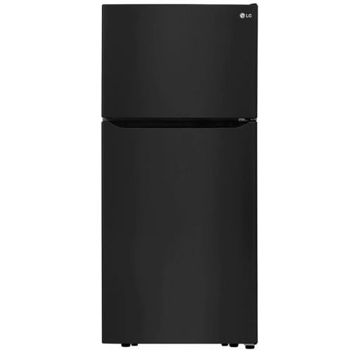 LG LTCS20020B 30 Inch Top Freezer Refrigerator with 20.2 Cu. Ft. Total Capacity, Adjustable Glass Shelves, Humidity-Controlled Crispers, Digital Temperature Controls, LED Lights, Reversible Door, and ENERGY STAR Qualified: Black