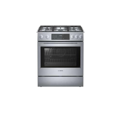 Bosch HDIP056U/01 Benchmark® Dual Fuel Slide-In Range 30'' Stainless Steel