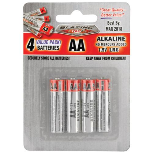 Rheem Aa Alkaline Batteries - 4 Pack - BV900253