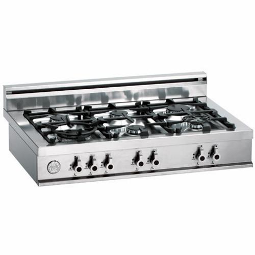 Bertazzoni C36600X Professional Series 36 Inch Pro-Style Gas Range top with 6 Sealed Burners