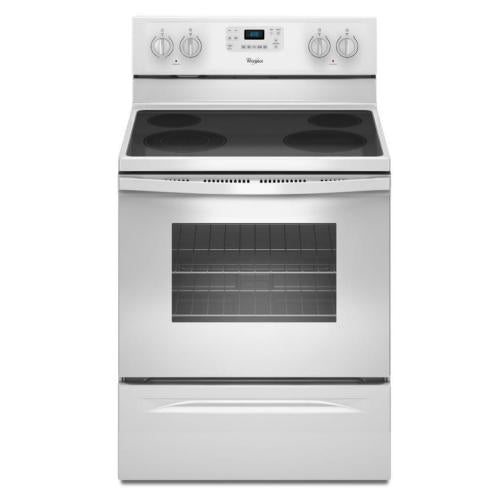 Whirlpool WFE515S0EW1 30 Inch Freestanding Electric Range White