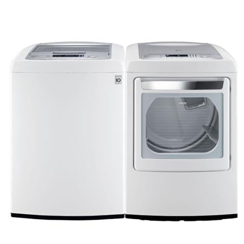 LG WT1101CW 27 Inch 4.1 cu. ft. Top Load Washer with 8 Wash Cycles, 1,100 RPM, Speed Wash, SmartDiagnosis, Auto Suds Removal and ENERGY STAR Certification