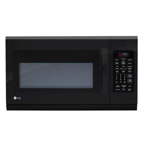 LG LMH2016SB 2.0 cu. ft. Over-the-Range Microwave Oven with 400 CFM Venting System, 1,100 Cooking Watts, Sensor Cooking, Melt/Soften and Slide-Out Vent: Black