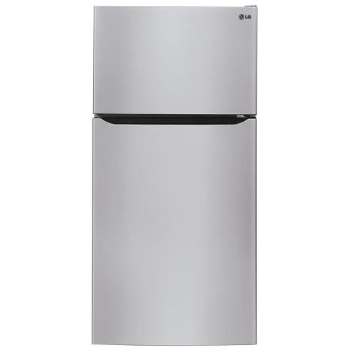 LG LTCS24223S 33 Inch Top Freezer Refrigerator with 23.8 Cu. Ft. Total Capacity, Tempered Glass Shelves, Glide N' Serve® Pantry Drawer, Humidity-Controlled Crisper, LED Lighting, Automatic Ice Maker, and ENERGY STAR® Qualified: Stainless Steel