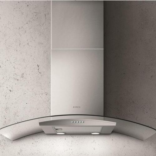 Elica EPT430S3 30-inch Wall Mount Range Hood with 3-Speed/400 CFM Blower, Backlight Color Touch Controls