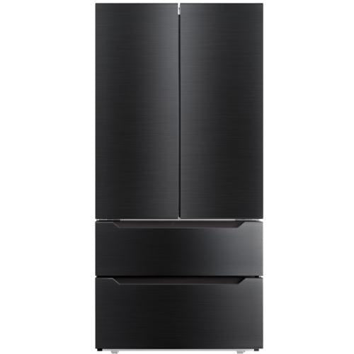 Midea FD225BSS Toscana 22.5Cft French Door Refrigerator Blk Stainless Steel