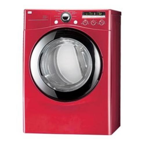 LG DLG2302R 27 Inch Gas Dryer with 7.3 cu. ft. Capacity, 9 Drying Programs, Wrinkle Care, Rack Dry, Anti Bacterial Drying Options, Drying Rack, Dual LED Display and Electronic Controls: Wild Cherry Red