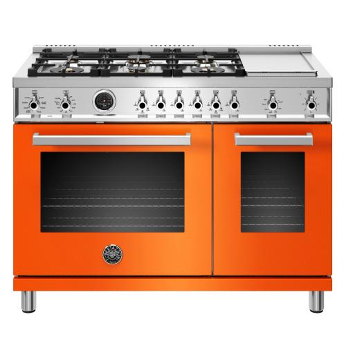Bertazzoni PROF486GDFSART Professional Series 48 Inch Freestanding Dual Fuel Range with Natural Gas
