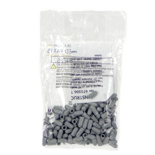 Whirlpool Dishwasher Tine Tip Set, 125-Pack (Gray) - 676458