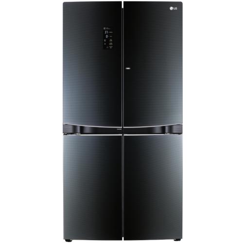 LG LPCS34886C 36 Inch French Door Refrigerator with 34 cu. ft. Capacity, 4 Adjustable Glass Shelves, Door-in-Door with Gallon Storage, Smart Plus Cooling System, Fresh Air Filter, LED Lighting, LoDecibal Quiet Operation, Ice Maker and ENERGY STAR