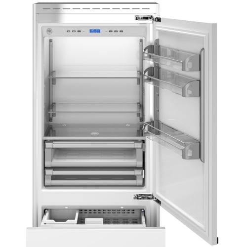 Bertazzoni REF36RCPRR Master Series 36 Inch Panel Ready Built-In All Refrigerator Column with 21.54 cu. ft. Capacity