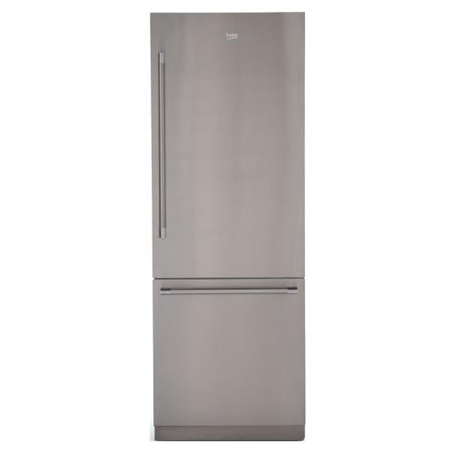 Beko 7294647510 30" Stainless Steel Freezer Bottom Built-In Refrigerator with Auto Ice Maker - BBBF3019IMWESS