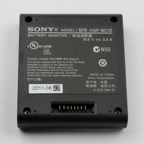 Sony Battery Adapter(Vgp-Bc10) - 1-489-661-11