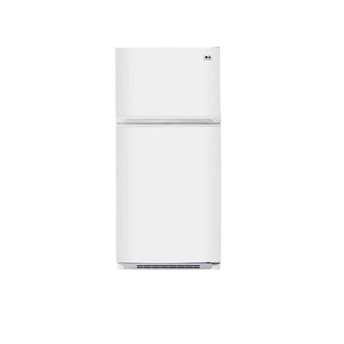 LG LTC22350WH 22.1 cu. ft. Top-Freezer Refrigerator with 4 Split Glass Shelves, Humidity Controlled Crispers, Gallon Door Bins and Ice Maker: White