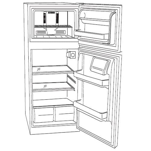 Haier BCD311# 11 Cu Ft Dbl Door Refrigerator