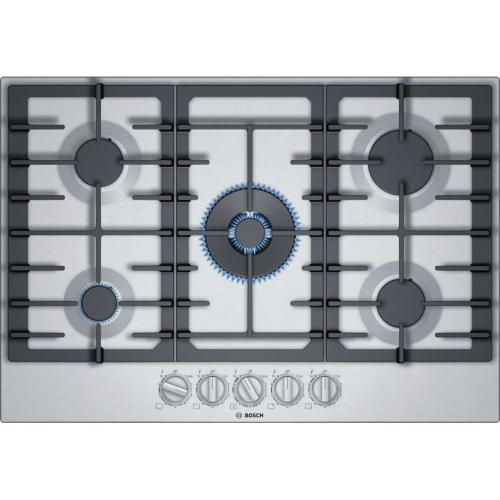 Bosch NGM8057UC/20 800 Series Gas Cooktop 30'' Stainless Steel