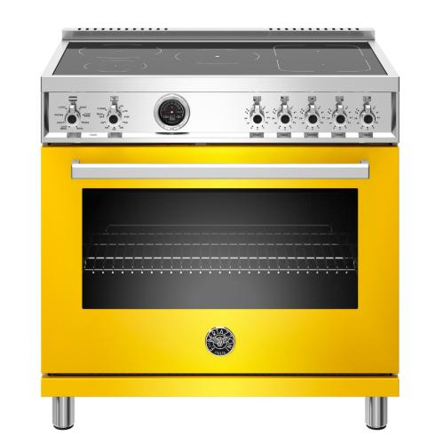 Bertazzoni PROF365INSGIT Professional Series 36 Inch Freestanding Induction Range with 5 Element Burners