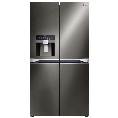 LG LPXS30866D 36 Inch 4-Door French Door Refrigerator with Door-in-Door®, Smart Cooling® Plus, Slim SpacePlus® Ice System, Ice and Water Dispenser, Linear Compressor, Air and Water Filtration, Dual Freezers, Spill Protector™ Glass Shelves and ENERGY STAR®