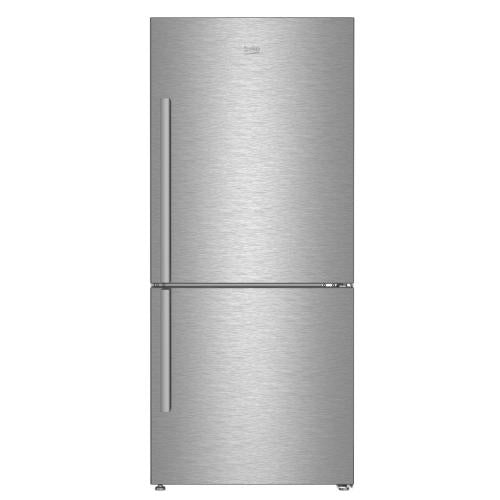 Beko 7289749581 30" Freezer Bottom Stainless Steel Refrigerator (Left Hinge) - BFBF3018SSL