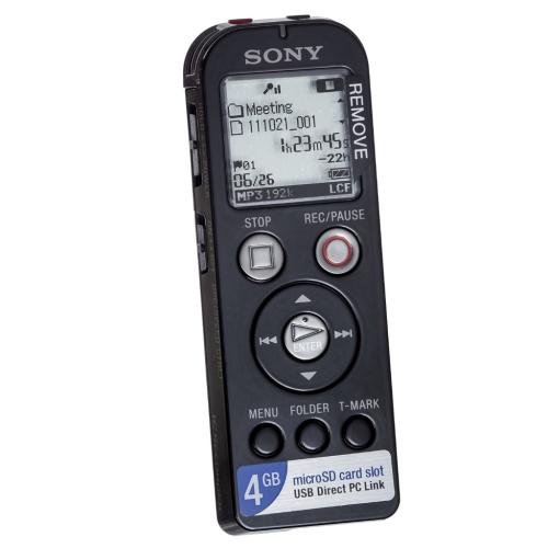 Sony ICDUX523BLK Digital Flash Voice Recorder, Black