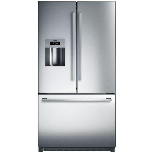 Bosch B26FT50SNS/01 800 Series French Door Bottom Mount Refrigerator 36'' Stainless Steel, Easy Clean Stainless Steel