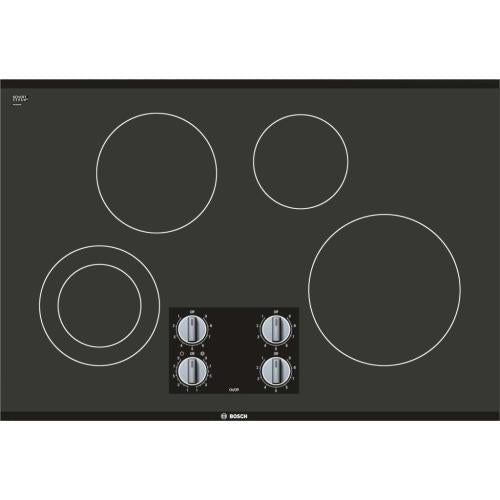 Bosch NEM5066UC/01 500 Series Electric Cooktop 30'' Black, Surface Mount Without Frame