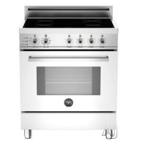 Bertazzoni PRO304INSBI Professional Series 30 Inch Freestanding Electric Induction Range with Elements