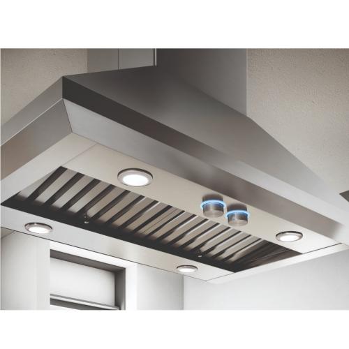 Elica ELI142S1 Range Hood, Canopy, Island, 42 inch Exterior Width, 1200 CFM, Outside / Ducting, LED