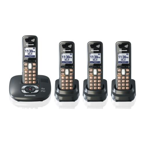 Panasonic KXTG6434T Dect 6.0 Exp Cdl W/4