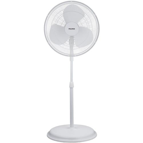 Midea FS4019MW 16 Inch Oscillating White Pedestal Fan