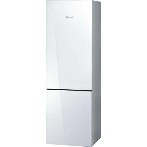 Bosch B10CB80NVW/05 800 Series Free-Standing Fridge-Freezer With Freezer At Bottom, Glass Door 23.5''White