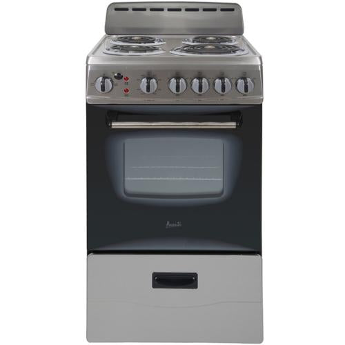 Avanti ERU200P3S 2.1 Cu. Ft. Oven Capacity, 20-Inch Electric Range