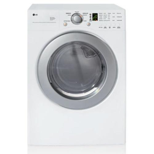 LG DLE2516W 27 Inch Electric Dryer with 7.0 cu. ft. Capacity, 5 Dry Programs, 5 Temperature Controls, 5 Drying Levels and Sensor Dry System