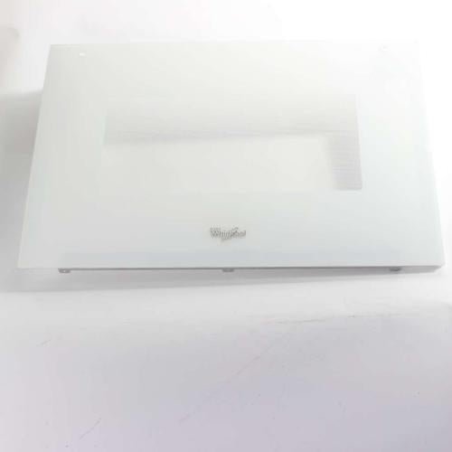 Whirlpool Range Oven Door Outer Panel Assembly (White) - W10677243