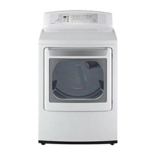LG DLG4802W 27 Inch Gas Dryer with 7.1 cu. ft. Capacity, 8 Dry Cycles, Sensor Dry, SmartDiagnosis, Electronic Control Panel and FlowSense Duct Clogging Indicator