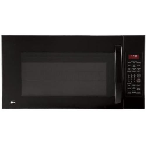 LG LMV2083SB 2.0 cu. ft. Over-the-Range Microwave Oven with 300 CFM Ventilation System, 1100 Cooking Watts, 10 Power Levels, Sensor Cook and Sensor Reheat: Black