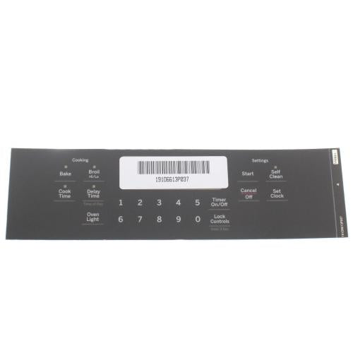 GE Faceplate Graphics (Gy) - WB07X26752