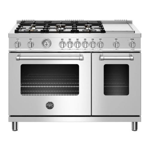 Bertazzoni MAST486GGASXTLP Master Series 48 Inch Freestanding All Gas Range with Liquid Propane Gas
