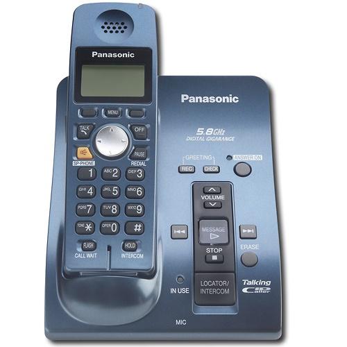 Panasonic KXTG6051/09 5.8G Phone W/1Hs-Blu