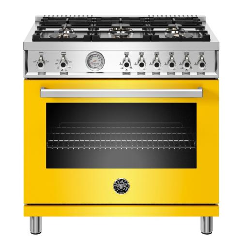 Bertazzoni PROF366GASGIT Professional Series 36 Inch Freestanding All Gas Range with Natural Gas