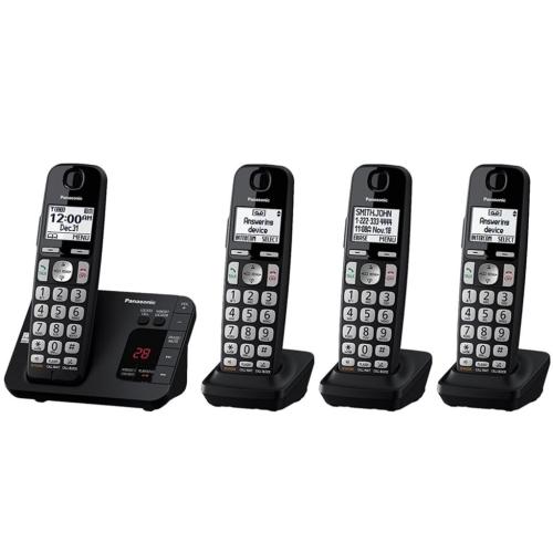 Panasonic KXTGE434B Cordless Phone