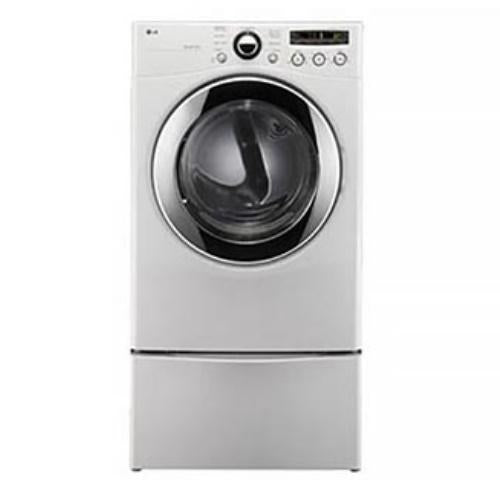 LG DLG2351W 27 Inch Gas Dryer with 7.3 cu. ft. Capacity, 9 Dry Programs, Sensor Dry, SmartDiagnosis, Wrinkle Care Option, LoDecibel Quiet Operation, Custom Program and Dual LED Display: White